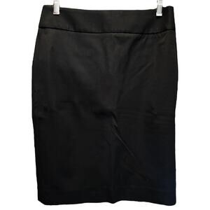 BANANA REPUBLIC Black Straight Skirt Pockets Zipper Closure 6 NWT